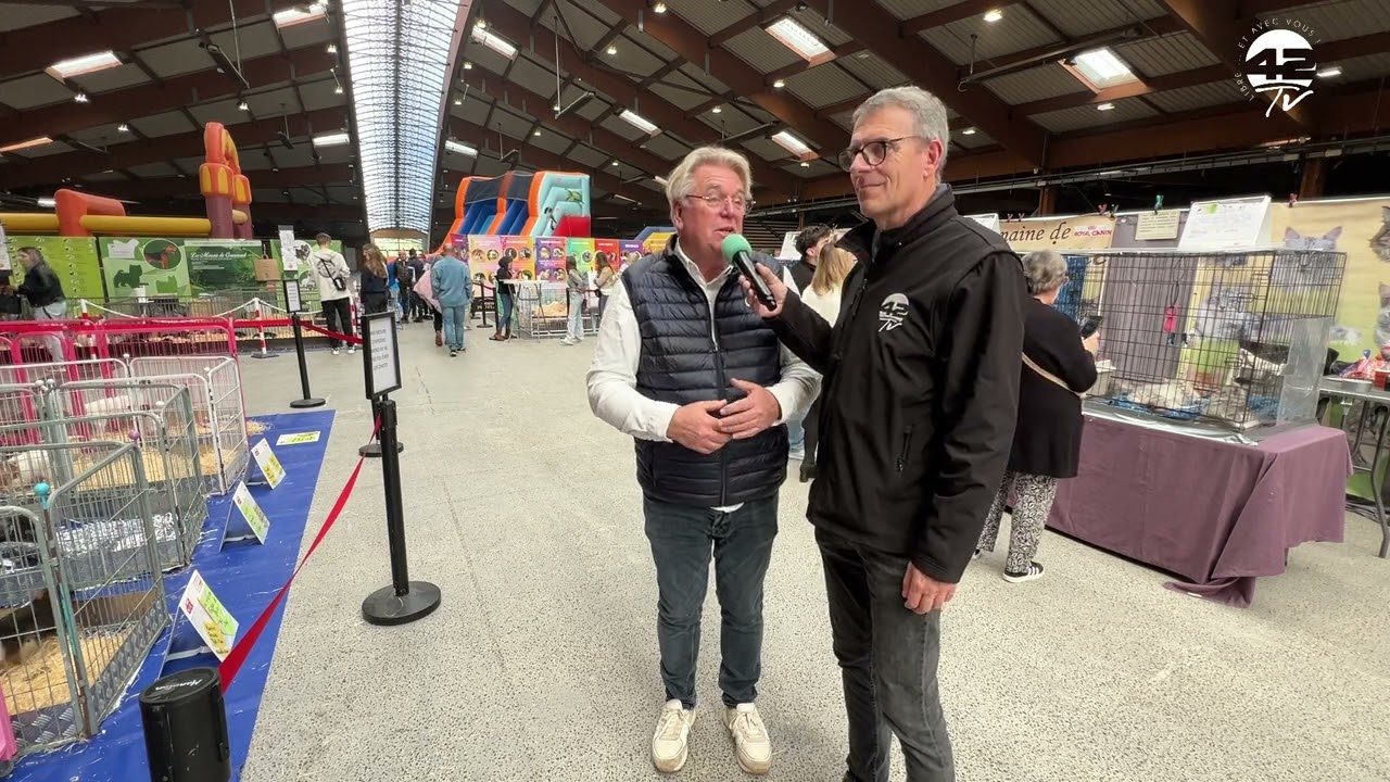 ⁣le Salon du Chiot se tient au Parc-Expo de Saint-Étienne