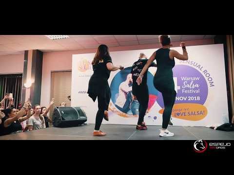 Pasos de bachata con Ataca y La Alemana / bachata workshop / el sol salsa congress 2018