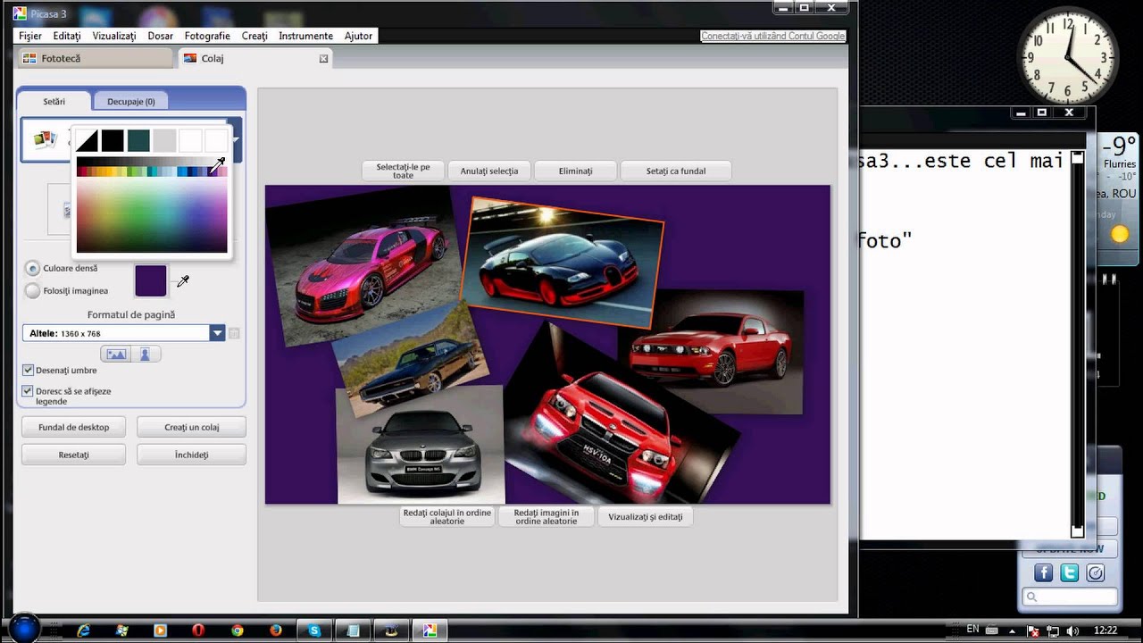 Cum Se Face Un Colaj Din Fotografii In Picasa Youtube