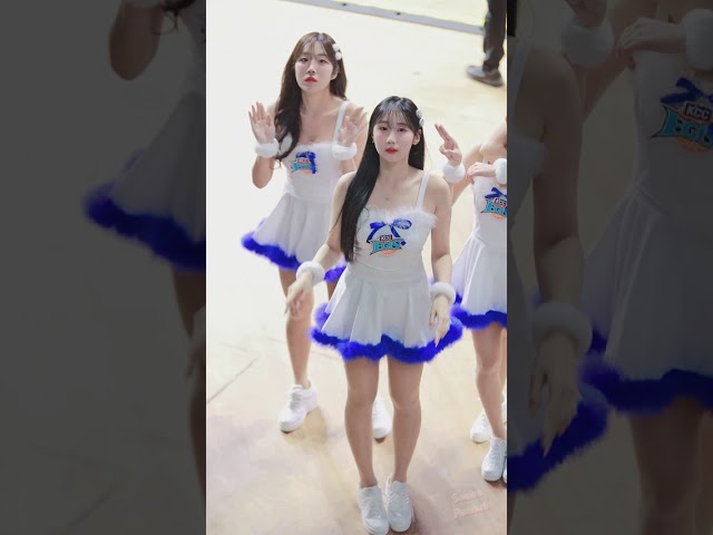 20251224 부산KCC이지스 케치 감서윤 甘書潤 치어리더 오프닝 공연 전 대기 중 팬서비스