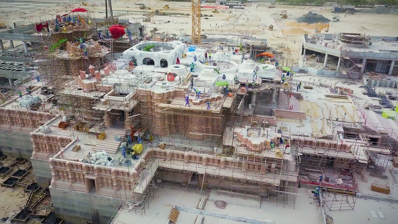Construction Update - July 2023 I BAPS Hindu Mandir, Abu Dhabi - YouTube