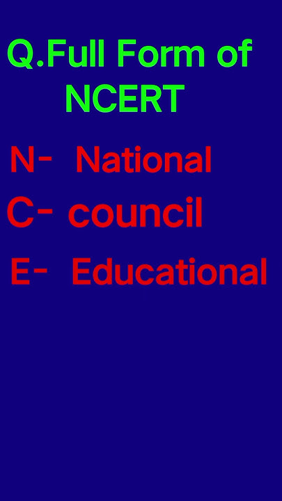 ncert-ka-full-form-general-knowledge-youtube