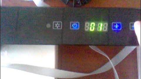 Kitchen hood controller on STM8S and touch sensing library