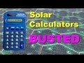 Solar calculators BUSTED!