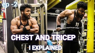 CHEST AND TRICEP WORKOUT AT GYM| GOLDEN TIPS COMPLETE I EXPLAINED FIT TELUGU