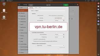 VPN connection at the TU Berlin - Linux