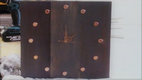 Easy DIY how to make a rustic wooden wall clock for beginners