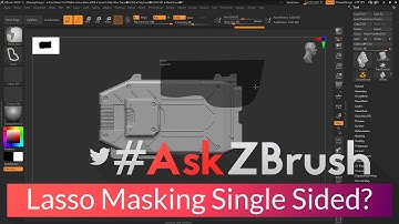 #AskZBrush: “Is there a way to mask with the Lasso on only a single side of your model?”