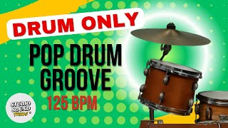 125 BPM | Pop Drum-Only Jam Track – Clean Pop Groove | Backing Track for Guitarists