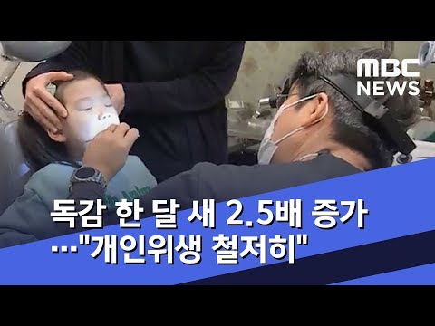 독감 한 달 새 2.5배 증가…"개인위생 철저히" (2020.01.05/뉴스투데이/MBC)
