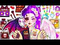😈Paper DIY Angel VS Devil😇 Huntrix Glow Up Skincare + Makeup KPOP DEMON HUNTERS 💄
