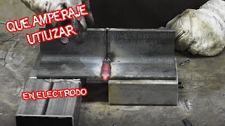 Que AMPERAJE usar para SOLDAR con ELECTRODO