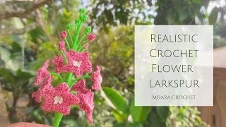 Free Crochet Flower Larkspur