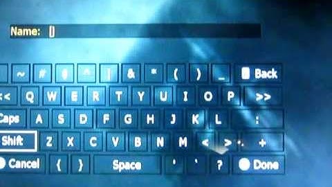 cod mw3/black ops wii mote buttons for name