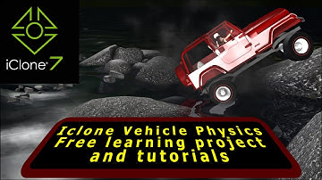 Iclone Fun Practice Project #6 VEHICLE 3D PHYSICS😊Download Animation & Tutorial. Character Creator