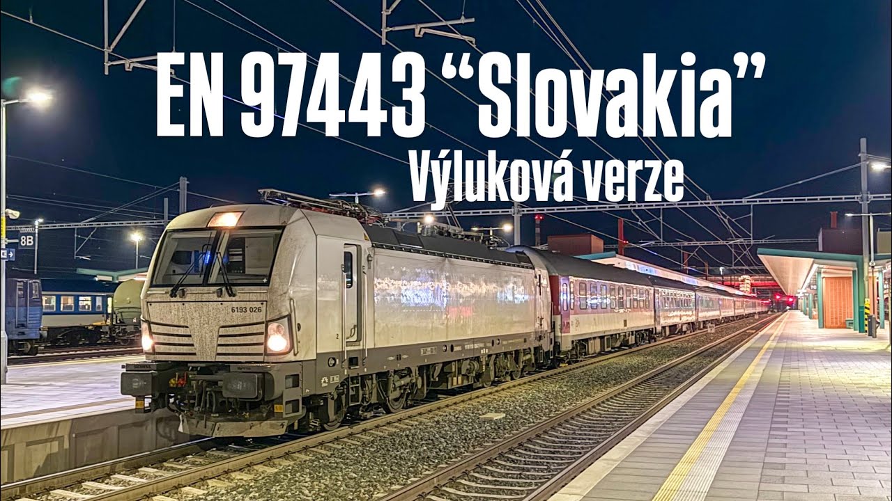 Výlukový EuroNight “Slovakia”, posunování v Bohumíně