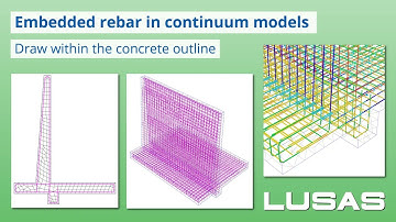 In short: Embedded reinforcement in continuum models in LUSAS version 21.