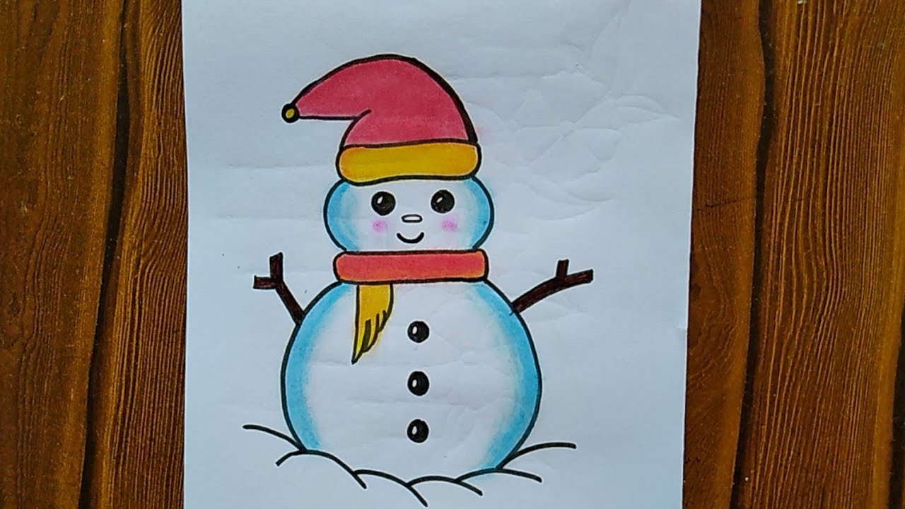 How to Draw a Snowman - Create a Magical Snowman Sketch