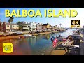 Balboa Island | Newport Beach CA | 4K Walking Tour
