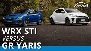 Subaru WRX STI v Toyota GR Yaris Rallye 2021 Comparison @carsales.com.au