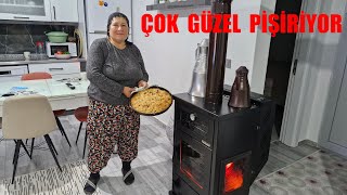 Yeni̇ Sobamizin Firininda Cevi̇zli̇ Kadyif Pi̇şi̇ri̇yoruz Çok Güzel Pi̇şi̇ri̇yor