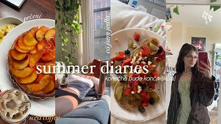 summer diaries; letní dort 🍒 čtu hobita, iced coffee, pt.1