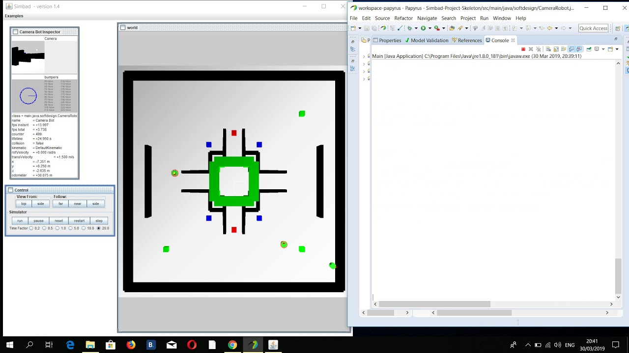 Simbad simulation, Software Design project - YouTube