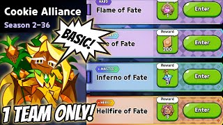 1 TEAM ONLY 😱 Cookie Alliance Season 2-36 Easy to Hero Full Guide!