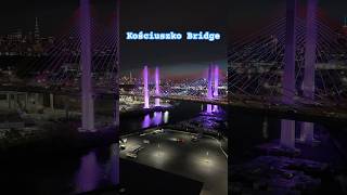 Kościuszko Bridge at night New York City USA #drone #cinematicaerial #kosciuszko