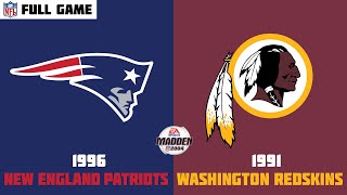 Madden Nfl 2004 Historic Teams - 1996 New England Patriots Vs 1991 Washington Redskins