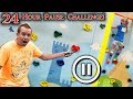 PAUSE CHALLENGE for 24 HOURS!!! Kids vs Parents!