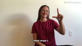 Handshape L