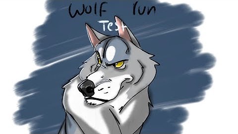 Wolf run animation test