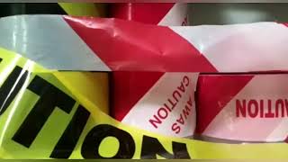 Warning Tape Non Adhesive Reusable Lighted Caution Tape Barrier Tape Customized Size Logo Print