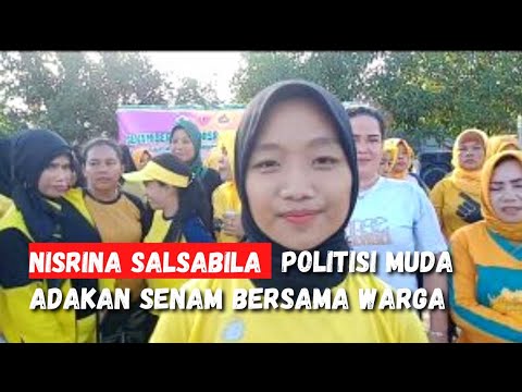 Nisrina Salsabila Politisi Muda Partai Golkar Adakan Senam Bersama Warga