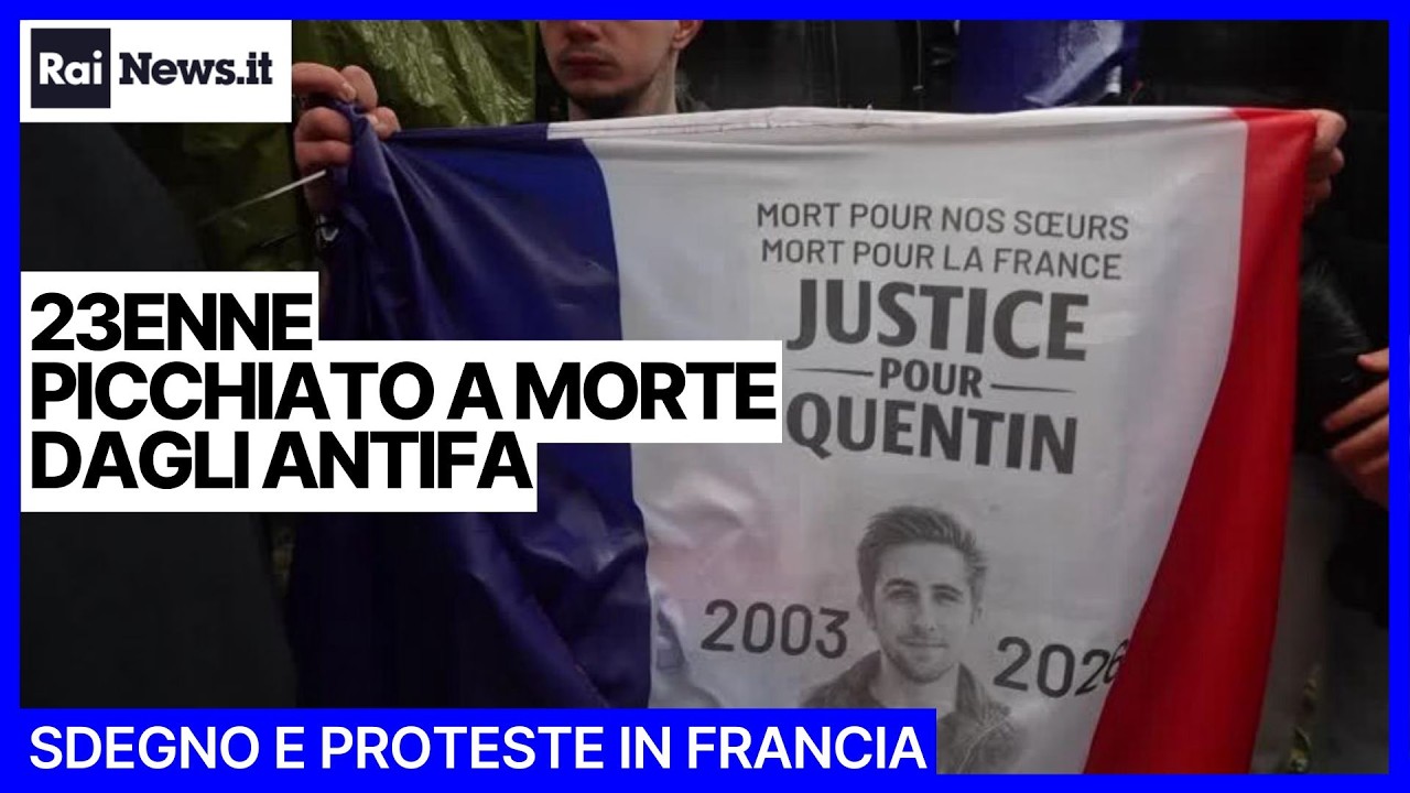 23enne picchiato a morte dagli Antifa: sdegno e proteste in Francia