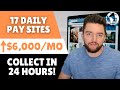 17 websites that pay you money daily within 24 hours