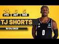 Tj shorts paris basketball 24 pts 6 ast 5 rebs vs london lions  eurocup