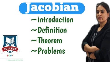 Jacobian, Jacobian Transformation (Part-1) Differential Calculus (BSc/BA 1st Year/Engineering maths)
