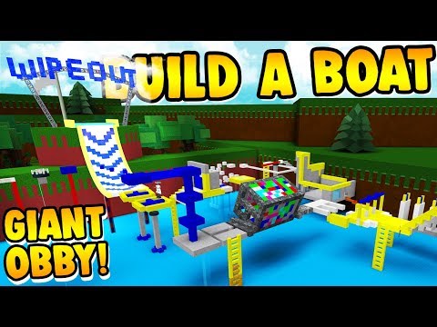Build A Boat Wipeout Obby Youtube - roblox wipeout fun games build a boat for treasure