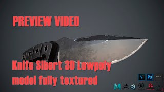 Knife Sibert 3D Model Preview Video screenshot 2
