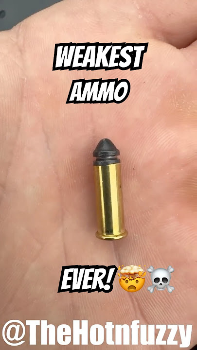 Can the WEAKEST Ammo KILL YOU? ☠️🤯 #gunreviews  #shorts #shortsfeed