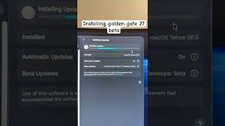 Installing new macOS golden gate 27 beta on my Mac mini m4