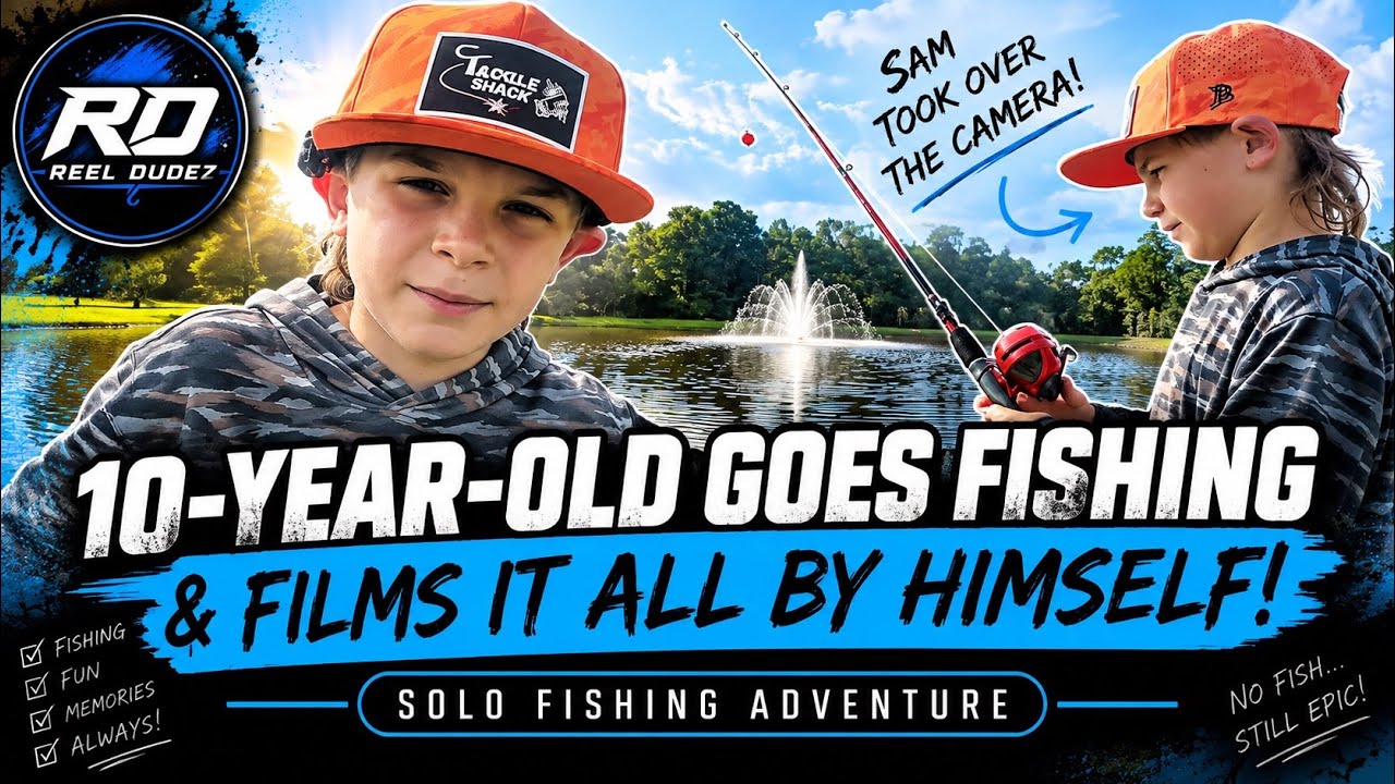 10-Year-Old Goes Fishing & Films It ALL By Himself! 🎣 | Solo Fishing Adventure