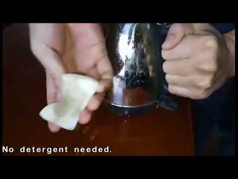 How To Clean Stainless Steel Teapot Youtube