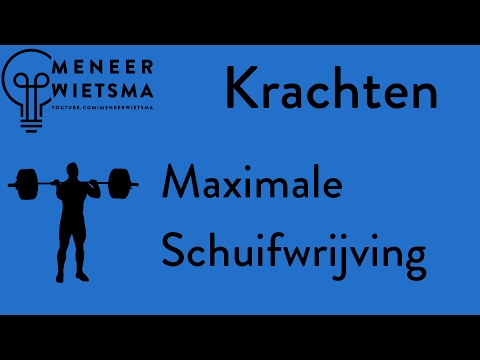 Natuurkunde uitleg Kracht 15: Maximale schuifwrijving