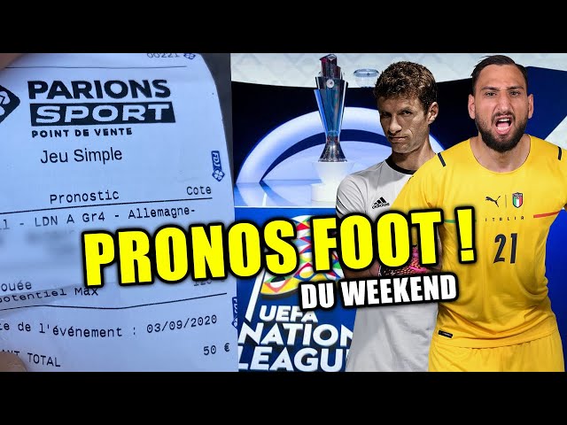 ITALIE VS ALLEMAGNE MON MEILLEUR PRONOSTIC FOOT DU WEEKEND ! ( Paris sportifs Ligue des Nations)