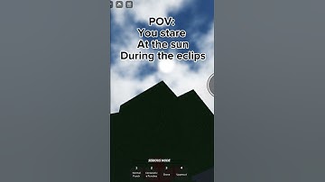 POV: You stare at the sun during the eclipse @Moneifuni