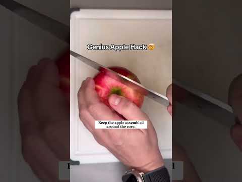 Sliced Apple Hack Apple Hacks Snack Youtubeshorts Shorts