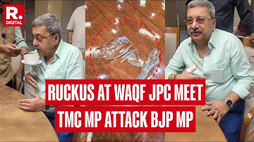 Violence At Waqf Meeting, TMC MP Kalyan Banerjee Disrupts Meets Again | Viral Video